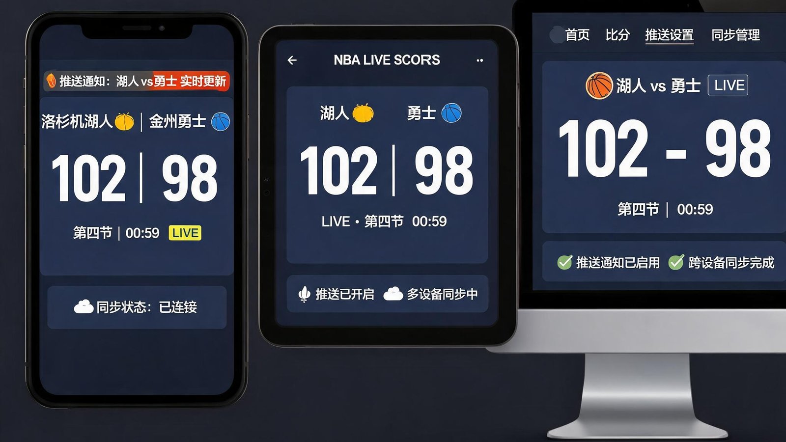 NBA比分网即时完整版的跨平台多设备同步与推送通知功能